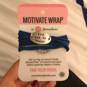 Run and be happy wrap bracelet
